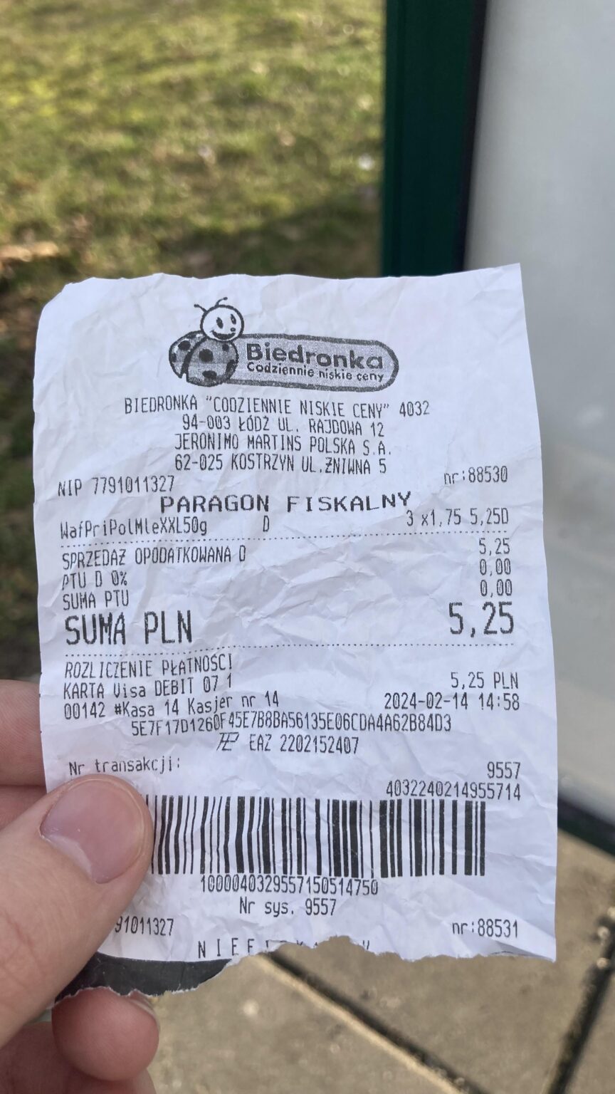 0.95ズウォティの嬉しい割引