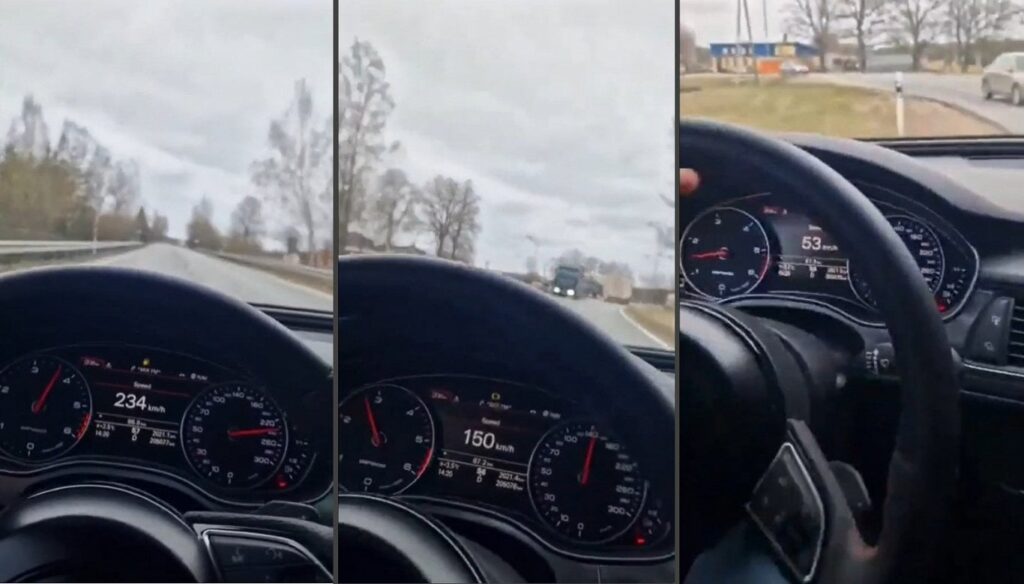 警察はティヌジで時速240kmで運転していた容疑者を特定した
