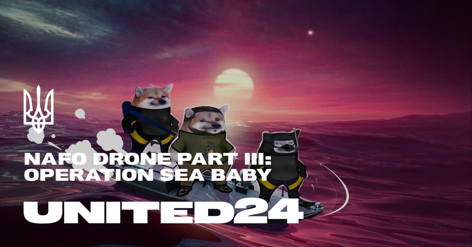 NAFO ドローン パート III: シーベイビー作戦 (UNITED24 x NAFO 海軍ドローン募金活動): 5 ドル以上を寄付した人全員にラッフル賞品の資格があります: ゼレンスキーのサイン入りモデル海軍ドローン、UNITED24 スウェットシャツ!  1000 ドルの寄付をした人は全員、海軍ドローン艦隊の提督になります。