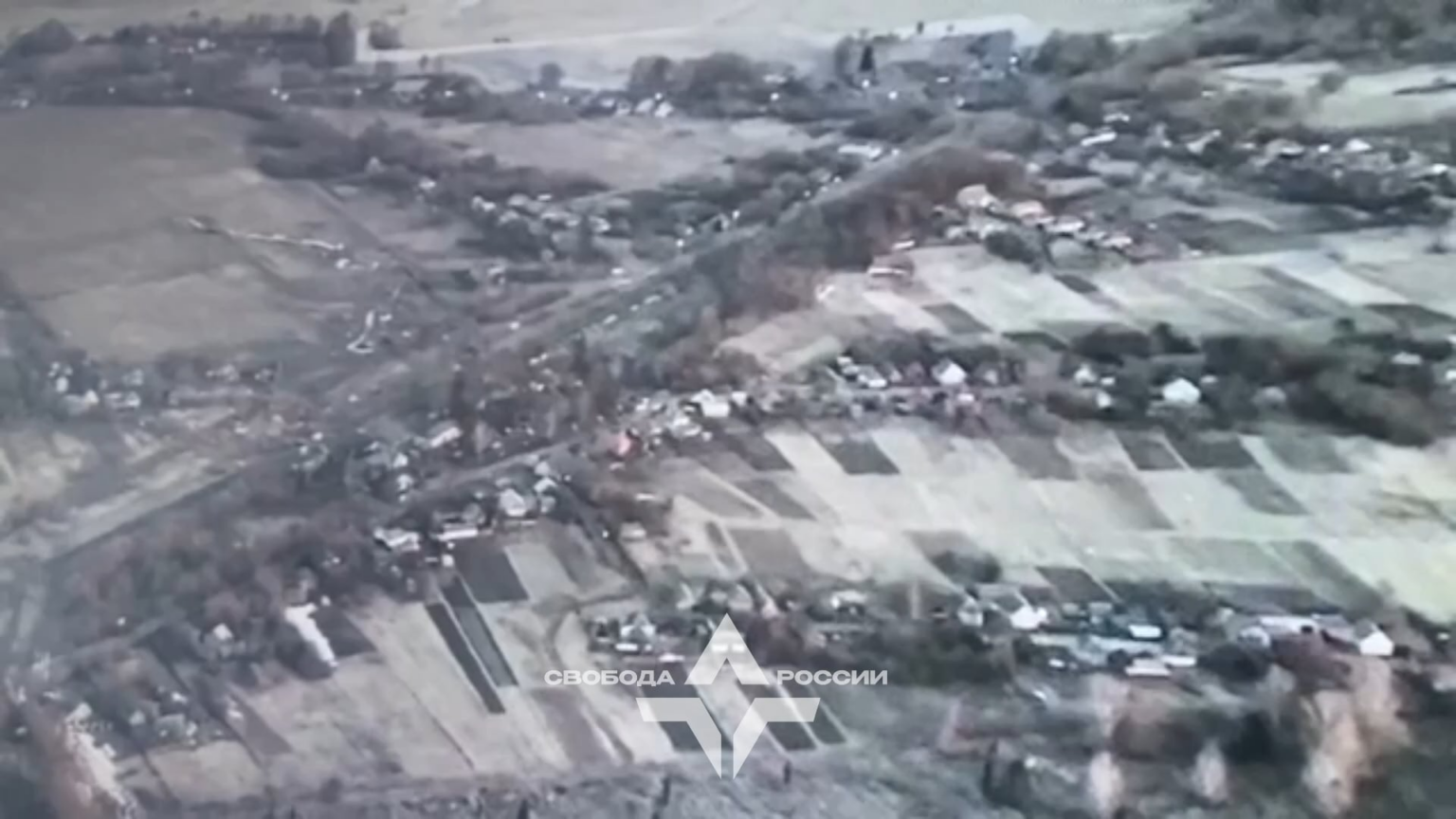 ロシア自由軍団は今朝、テトキノ近くのロシア軍事中隊の破壊の一部を映したビデオを投稿した。