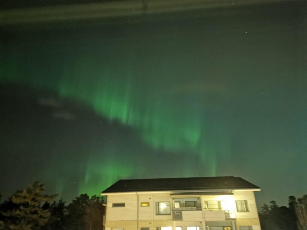 昨日のオーロラ写真の一部