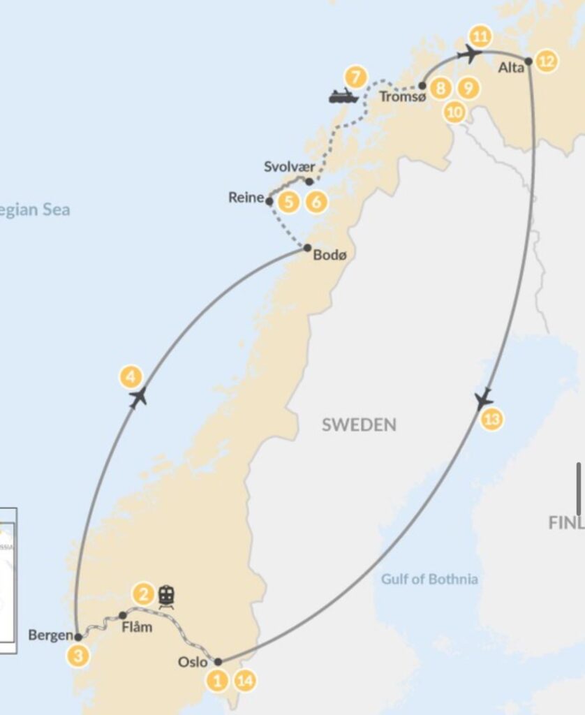 2週間のノルウェー冬季ロードトリップ