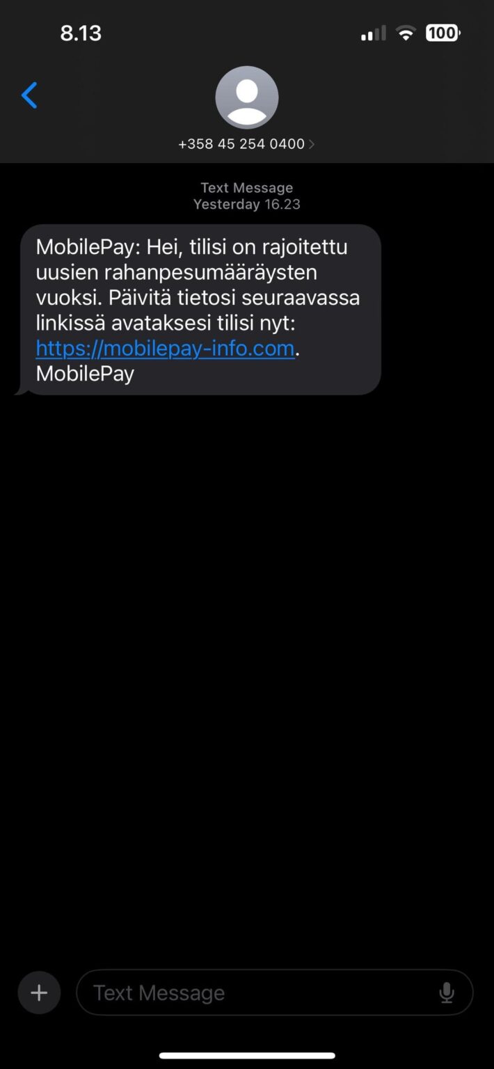 [Scam alert] モバイルペイ
