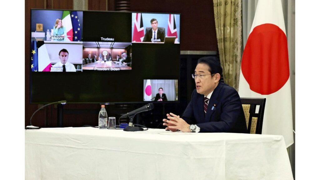 [政治] 岸田首相「日本もあらゆる外交努力を行っていく」…イランの攻撃受けたＧ７首脳会合で強調