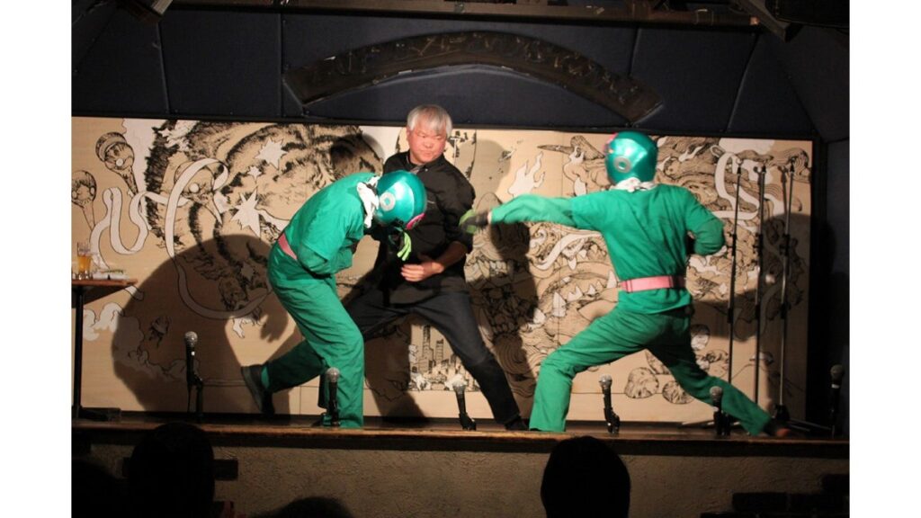 [日本特撮党 党首の活動報告] 「次郎さんの名乗りを皆で考える」をテーマに殺陣講座