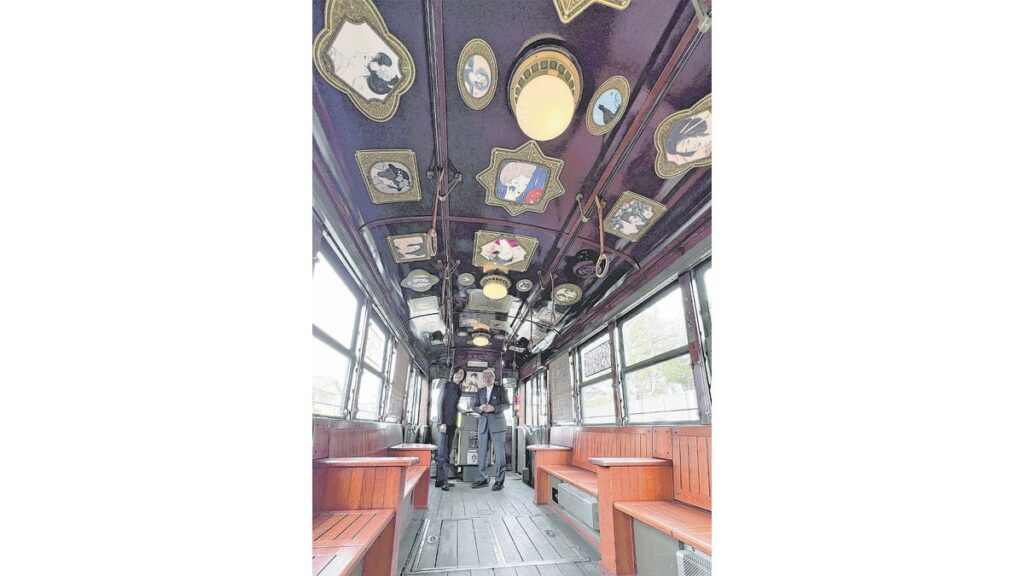 [ニュース] 生誕１４０年記念で岡電 夢二車両刷新 大正浪漫満ち