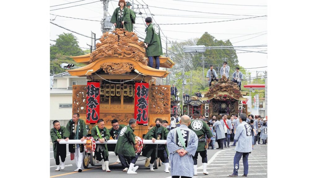 [ニュース] 屋台練り歩き街にぎわう…大田原