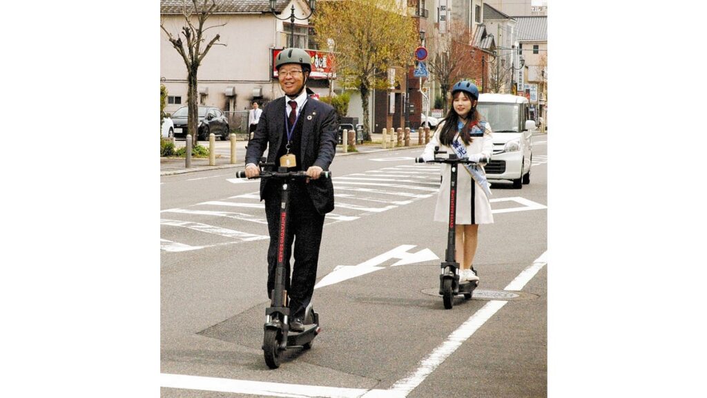 [ニュース] 「電動キックスケーター」宮崎県延岡市で実証実験…「街なか楽しんでもらいにぎわいに」