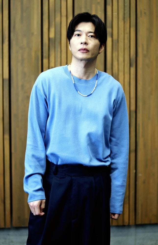 舞台「Ｍｅｄｉｃｉｎｅ」に主演する俳優の田中圭さん（１０日、東京都世田谷区で）＝須藤菜々子撮影