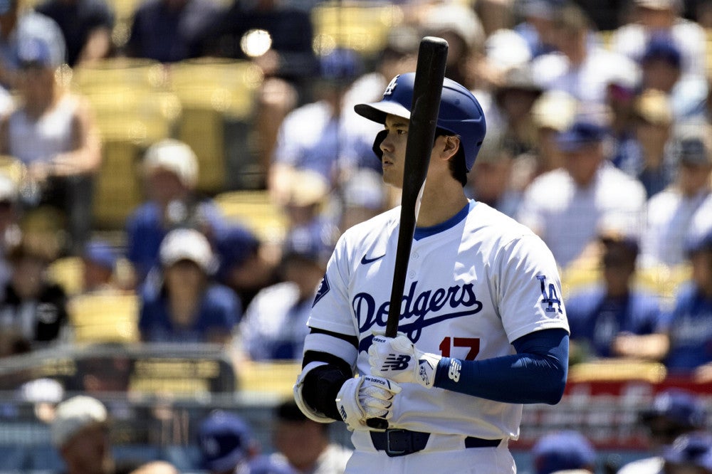 メッツ戦で打席に立つ大谷翔平＝ＡＰ