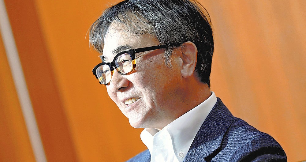 池井戸潤さん。「箱根駅伝の選手たちの高校野球のような純粋さもいい」＝池谷美帆撮影