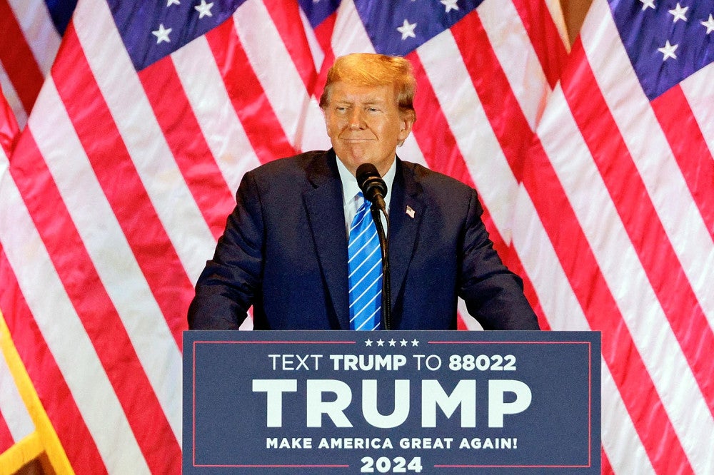 米国のトランプ前大統領＝ロイター