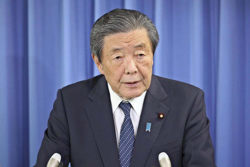 森山総務会長（昨年１２月撮影）