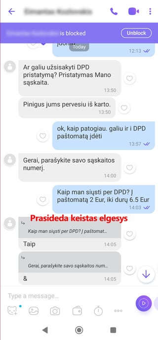 ロシアの詐欺師 skelbiu.lt