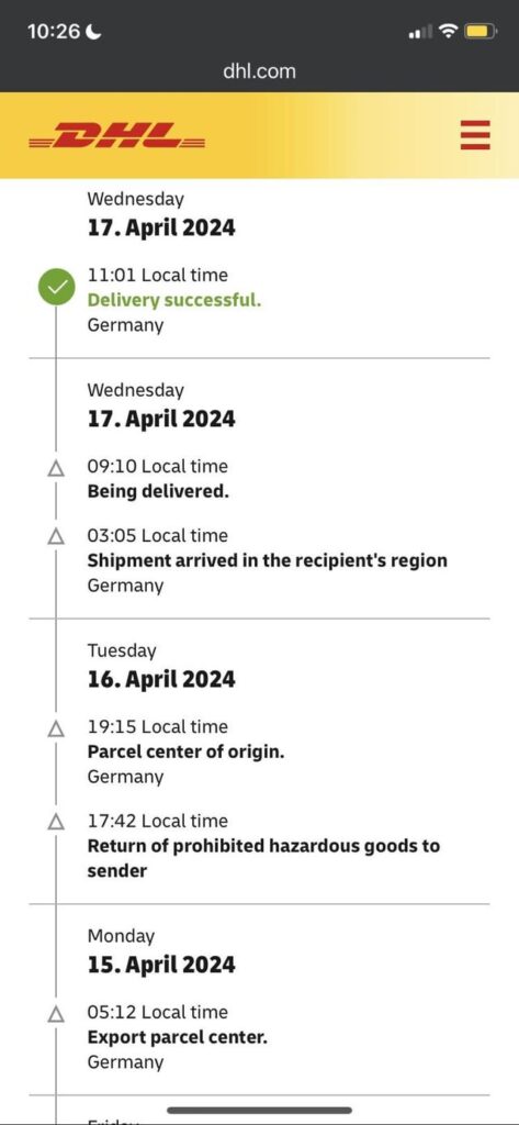 Amazon.DE 配送の問題