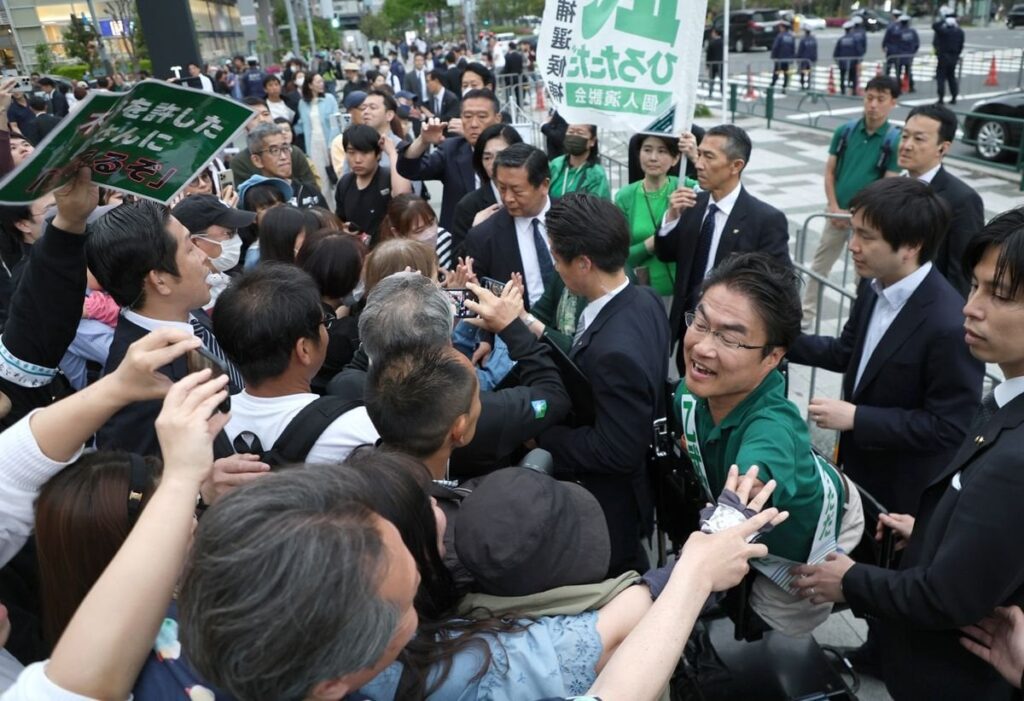 乙武氏陣営に選挙妨害 暴行容疑から切り替え、男送検―警視庁