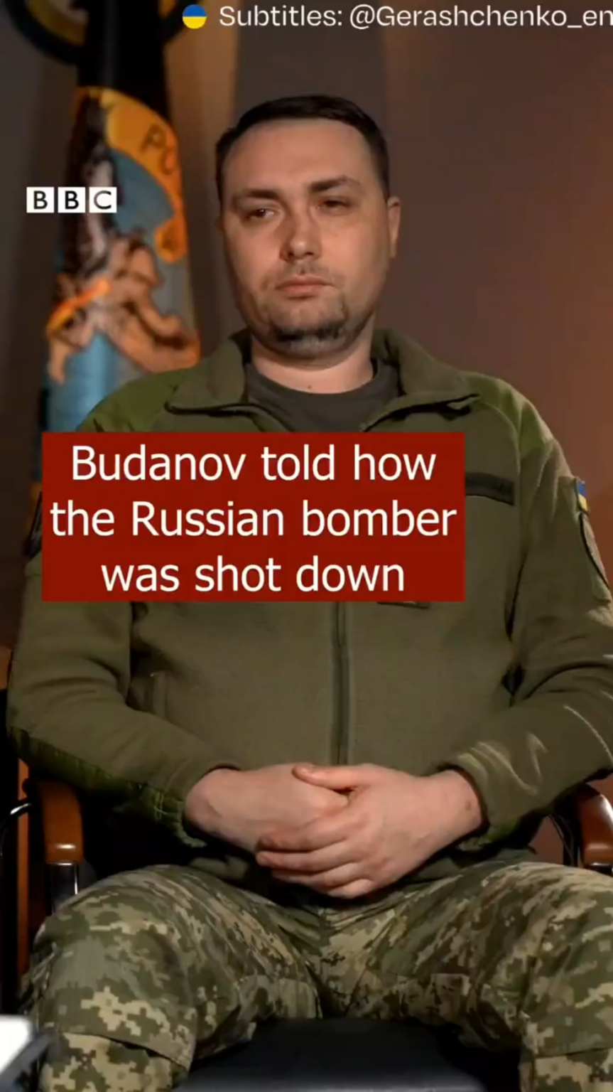 ウクライナ国防情報局（GUR）のキリーロ・ブダノフ長官がロシア軍TU-22M3戦略爆撃機の撃墜について語る