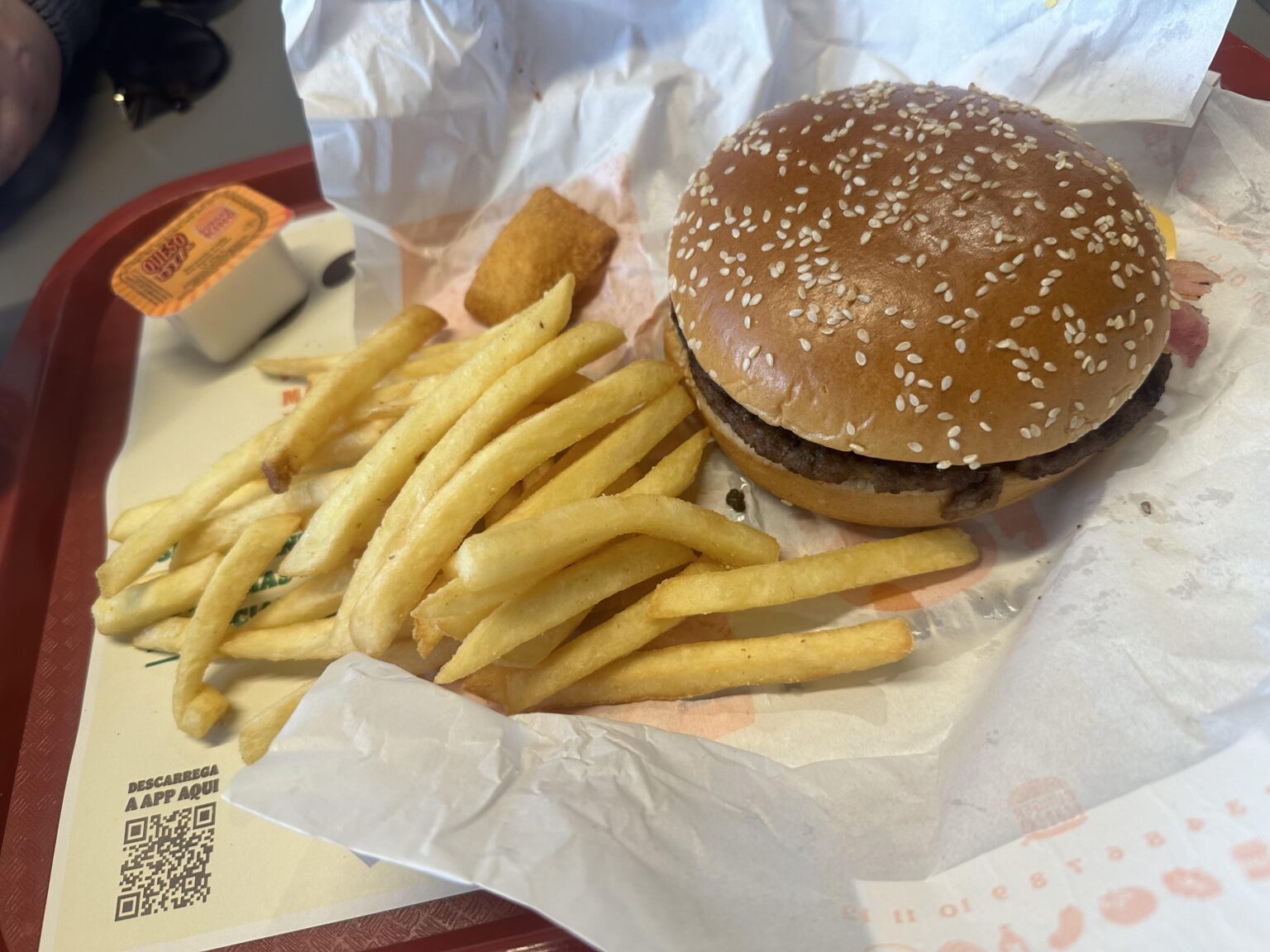私は40歳ですが、今日初めてバーガーキングに行きました。