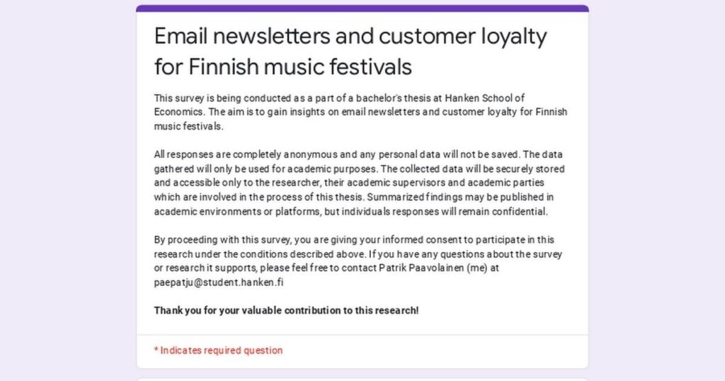 卒業論文を書くのに助けが必要です (フィンランドの音楽祭) 卒業論文を書くのに助けが必要です (フィンランドの音楽祭)