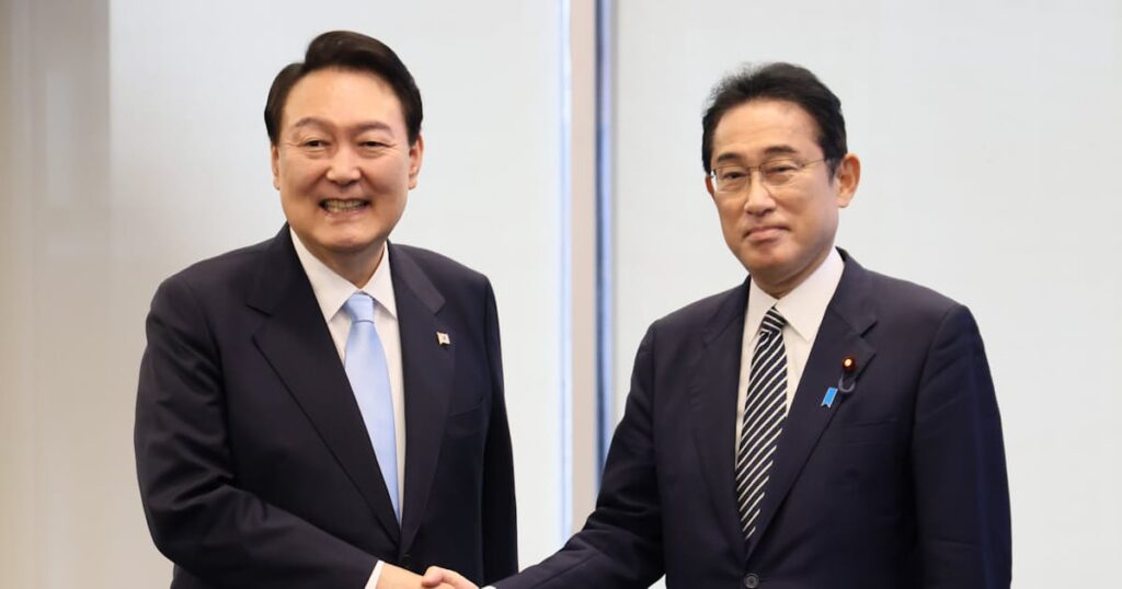 日韓首脳が電話協議 岸田首相の訪米結果を共有