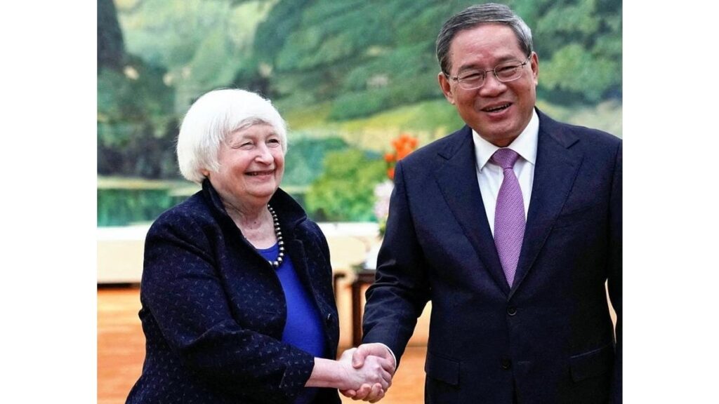 中国・李強首相がイエレン米財務長官と会談「敵対関係ではなくパートナーであるべき」…対話継続を確認