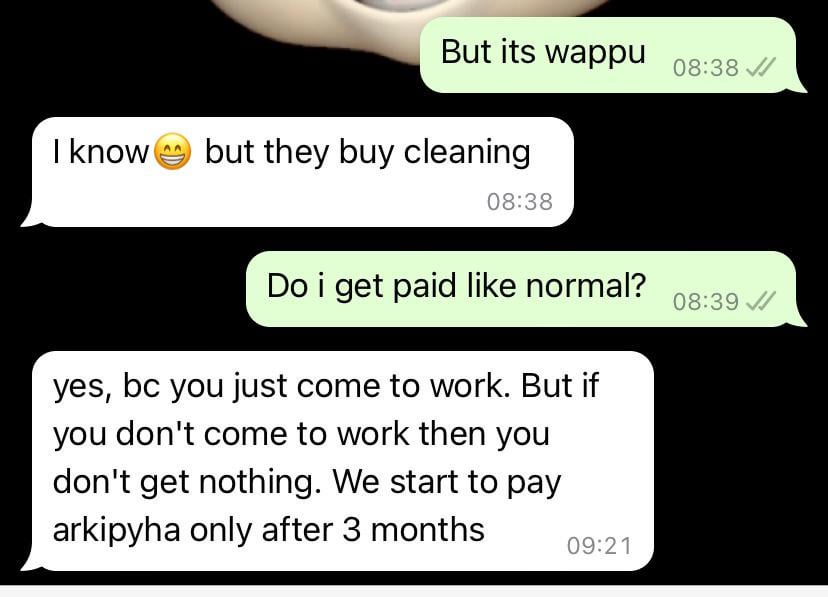 雇用主は、Wappu の日には定期的な給料がもらえると言いました