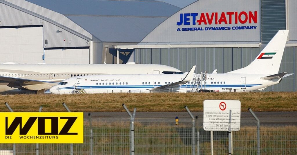 ユーロ空港のプライベートジェット - バーゼル空港では、スイスの 2 社の企業が独裁政権に属する航空機のサービスで数百万ドルを稼いでいます。