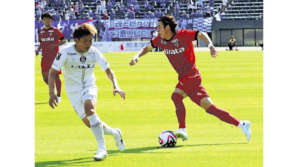 [ニュース] サッカーＪ２・ロアッソ熊本、ホームで鹿児島に痛いドロー…終了間際に追いつかれ１５位に後退