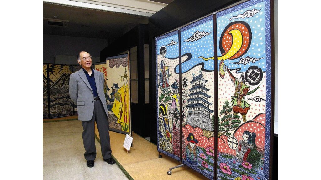 [ニュース] 島原城築城４００年記念の屏風版画、天守閣や歴代藩主らデザイン…長崎市の版画家・小崎侃さん制作