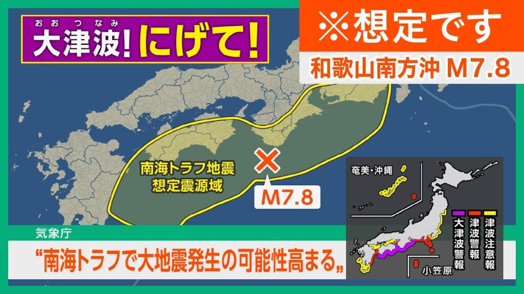 【想定/和歌山県沖でM7.8】南海トラフ地震(地震シミュレーション)和歌山で震度6強~臨時情報/解説付き 【想定/和歌山県沖でM7.8】南海トラフ地震(地震シミュレーション)和歌山で震度6強~臨時情報/解説付き