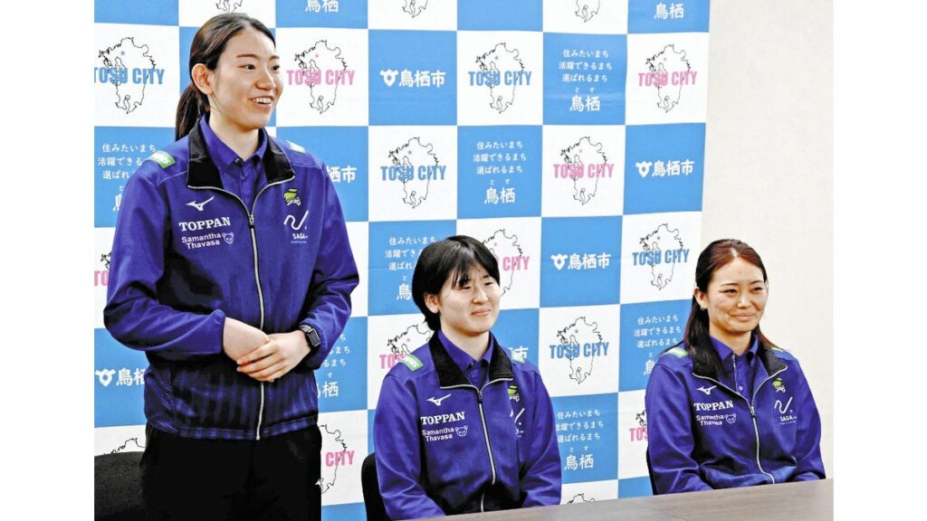 [ニュース] バレーＶ１・久光スプリングス奥原花選手「リーグ戦6位で悔しい思いしたが」…鳥栖市長に成績報告