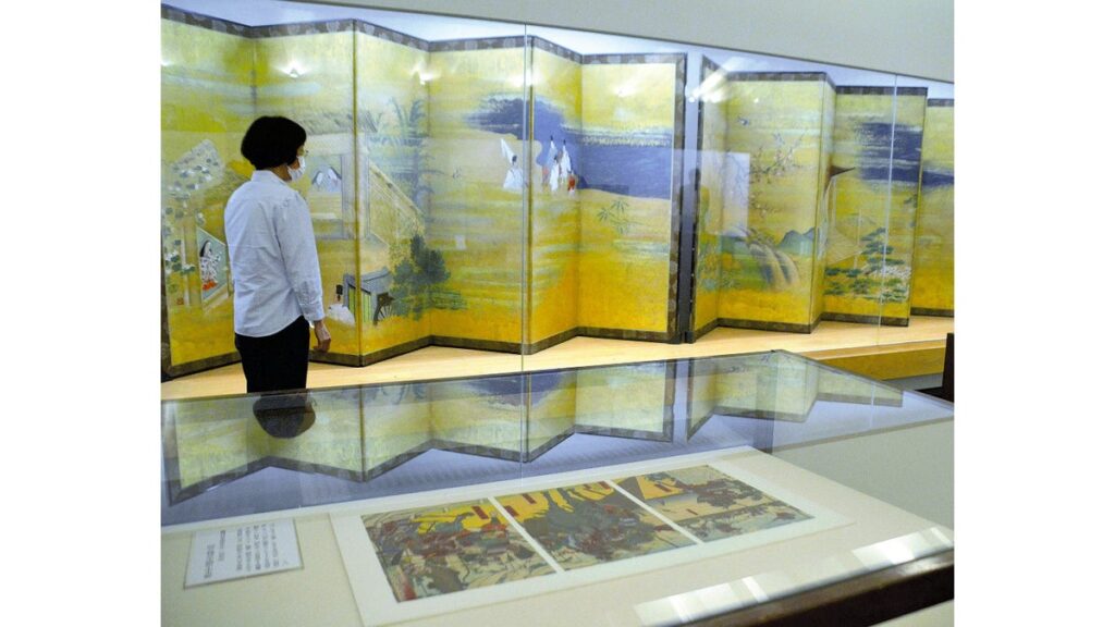 [#kyoto] 絵になる源氏、宇治で企画展開催…「源氏物語」「平家物語」題材の屏風や錦絵