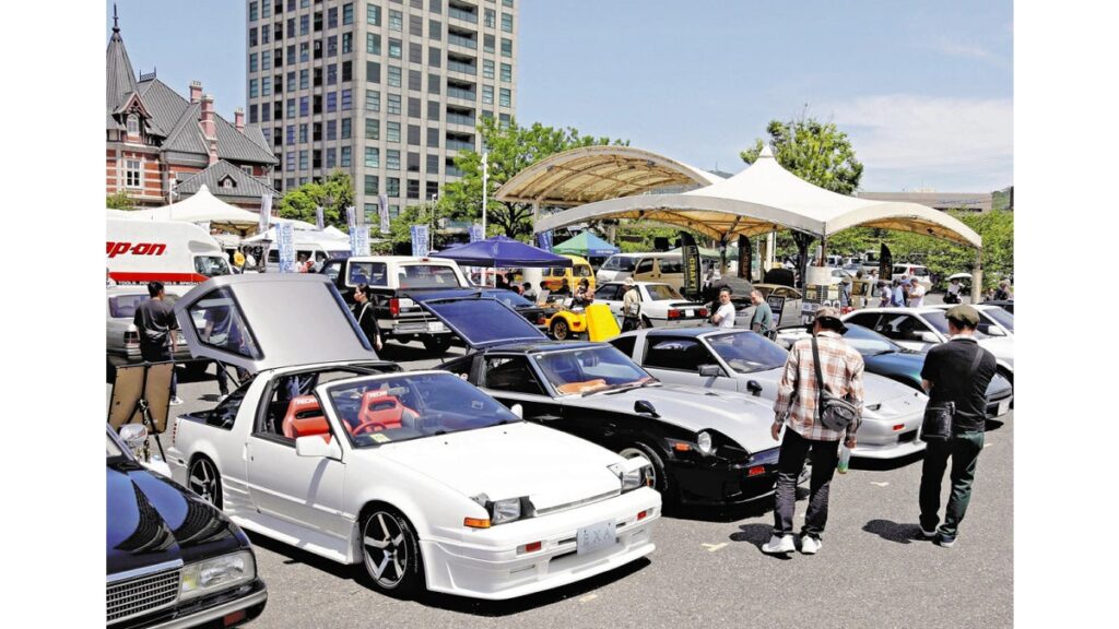 [ニュース] 「スカイライン」や「セリカ」ネオクラシックカー１５０台、北九州市の門司港レトロ地区にずらり