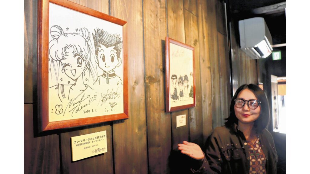 [ニュース] 新庄の街なか 漫画の「聖地」に 原稿やイラストを店舗や公共施設に展示