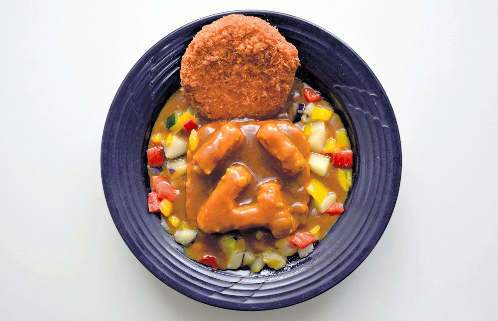 大阪公立大の学生食堂で提供される「ハム（大）カツカレー」