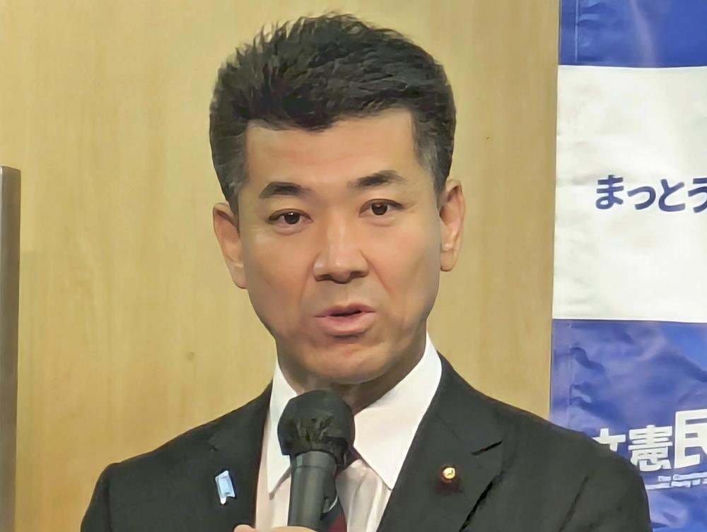 立憲民主党の泉代表（８日）
