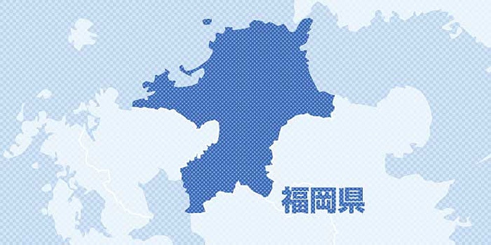 福岡県の地図