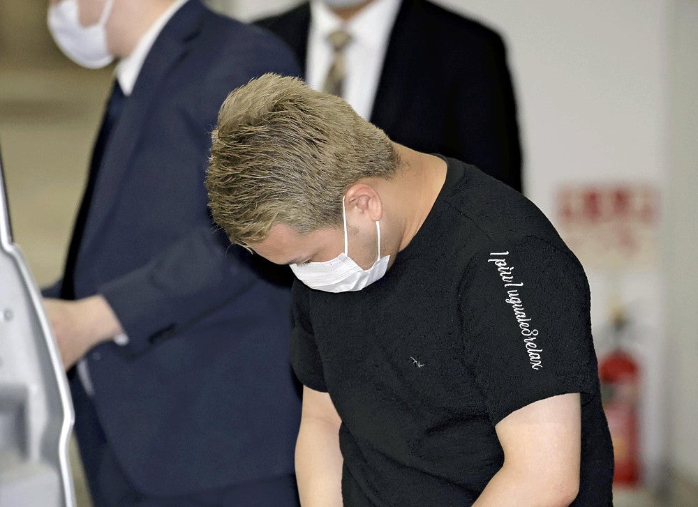 佐々木光容疑者（４月２９日午後、東京都品川区で）