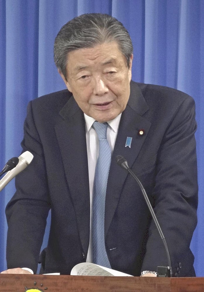 自民党の森山総務会長（２月２０日）