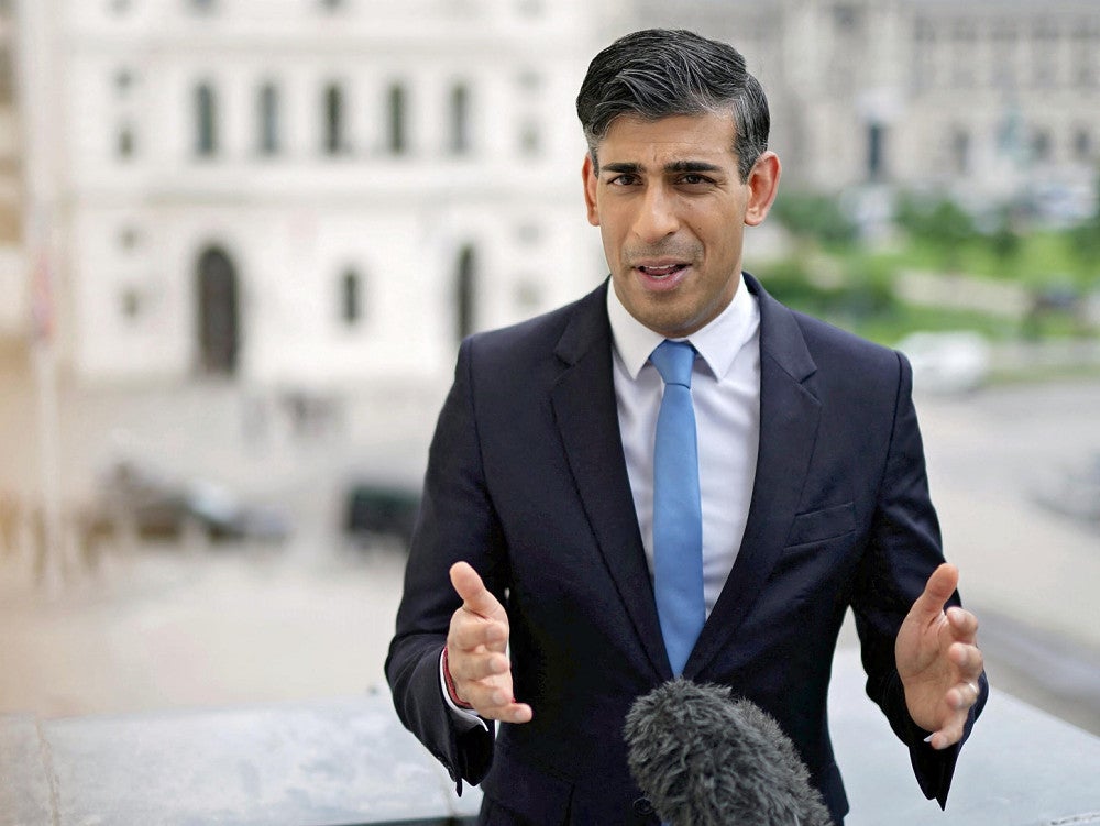 スナク英首相＝ロイター