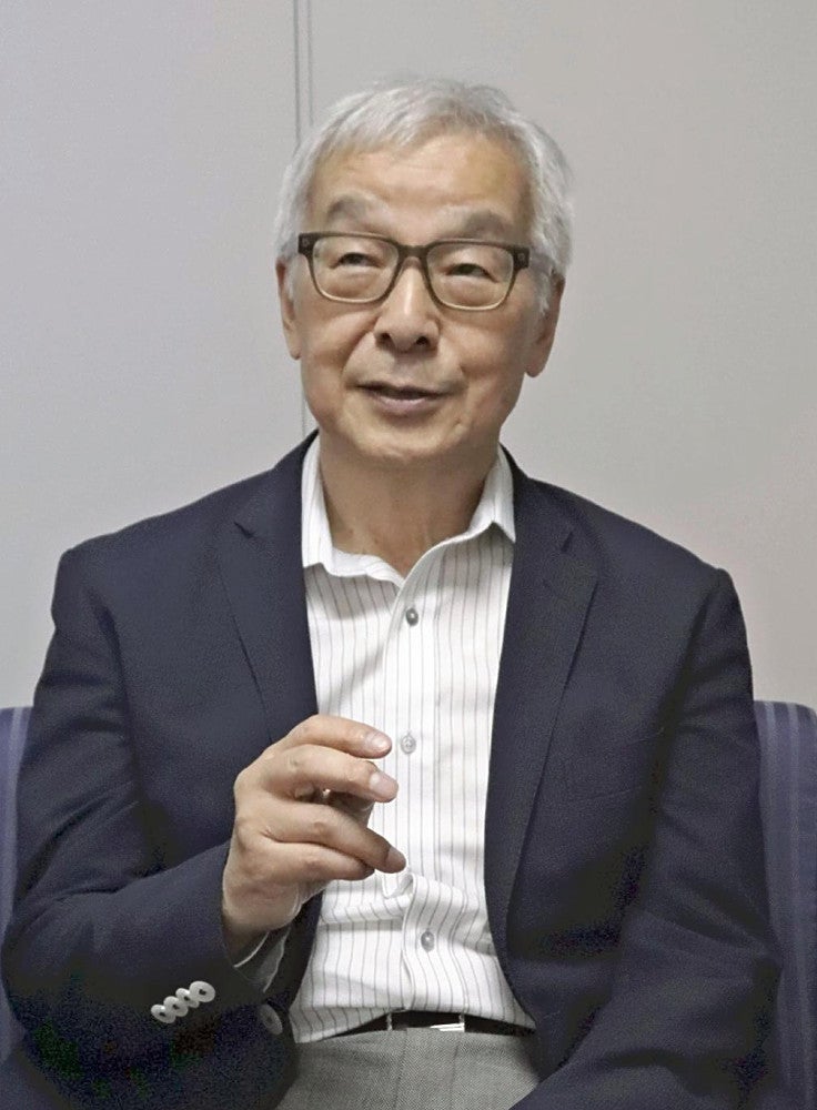 事件への思いを語る土師守さん（神戸市中央区で）