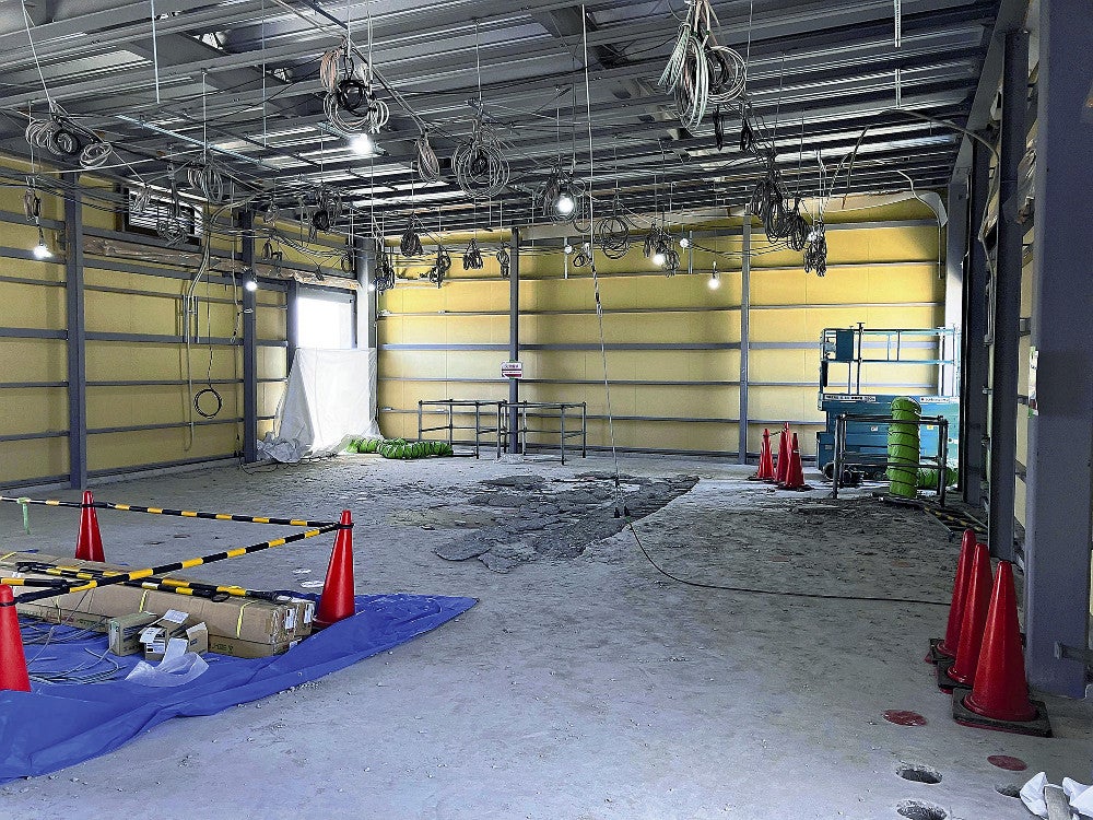 大阪・関西万博の会場で起きた爆発事故の現場＝万博協会提供