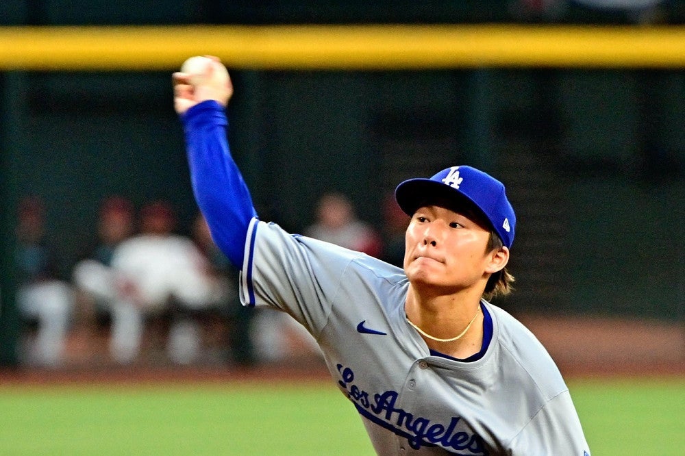 ドジャースの山本＝ＵＳＡトゥデー