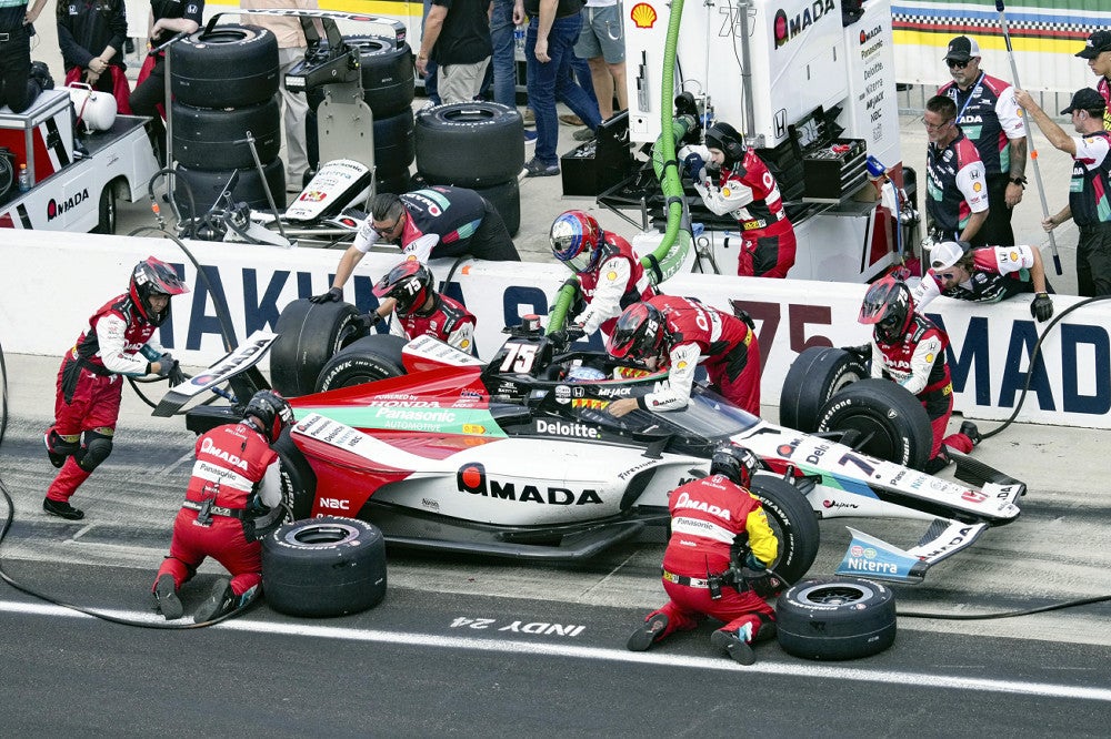 佐藤琢磨（２６日）＝ＡＰ