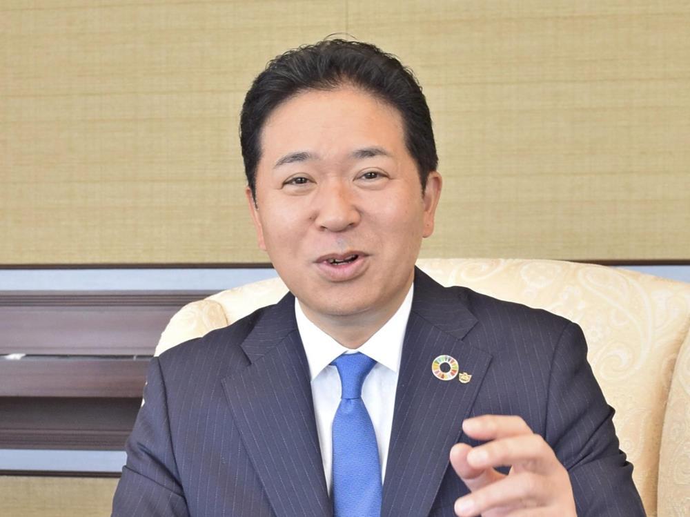 大和証券グループ本社の荻野明彦社長（２２日）＝桜井詠巳撮影