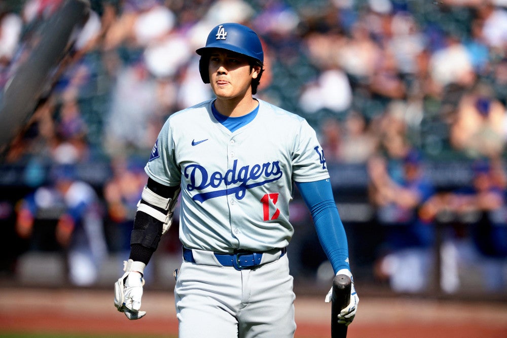 三振した大谷翔平（２８日）＝ＵＳＡトゥデー