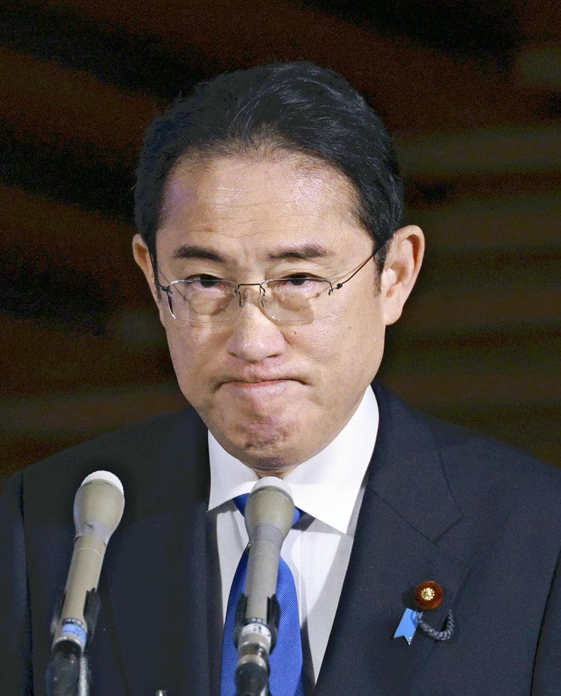 岸田首相（２７日、首相官邸で）