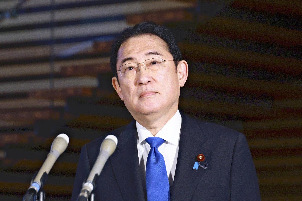 岸田首相（２７日、首相官邸で）