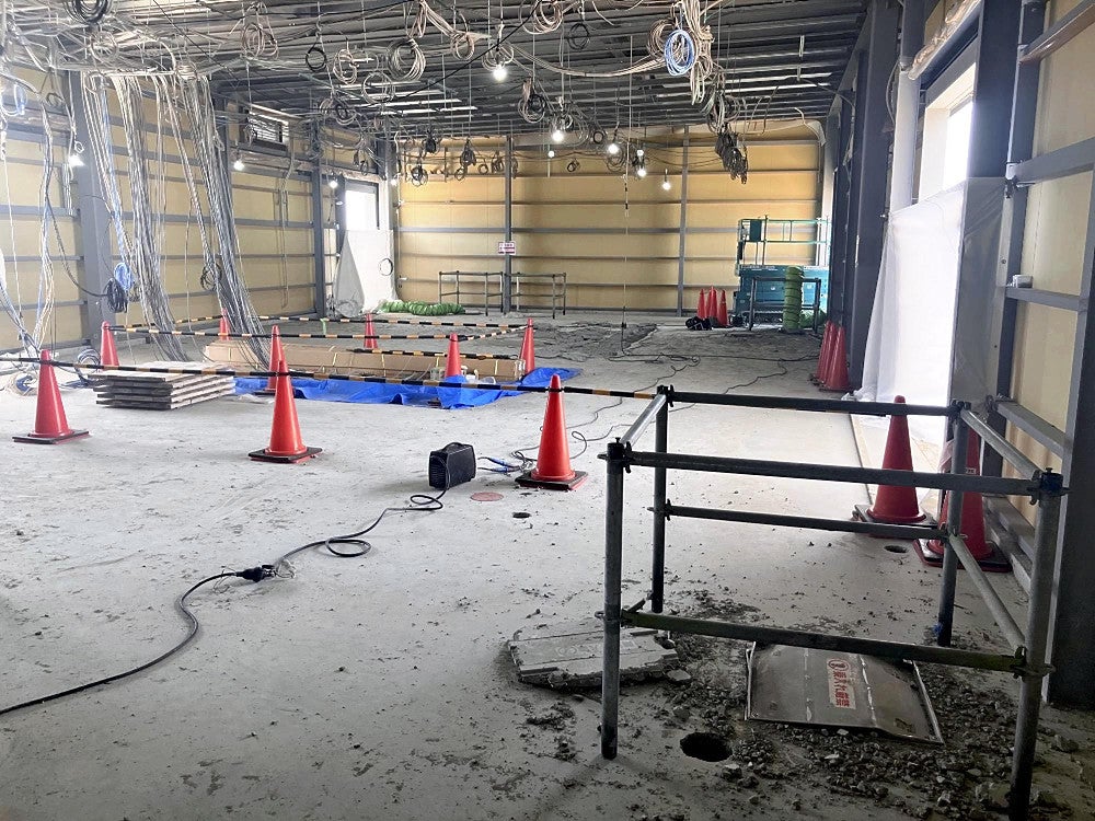 大阪・関西万博の会場で起きた爆発事故の現場＝万博協会提供