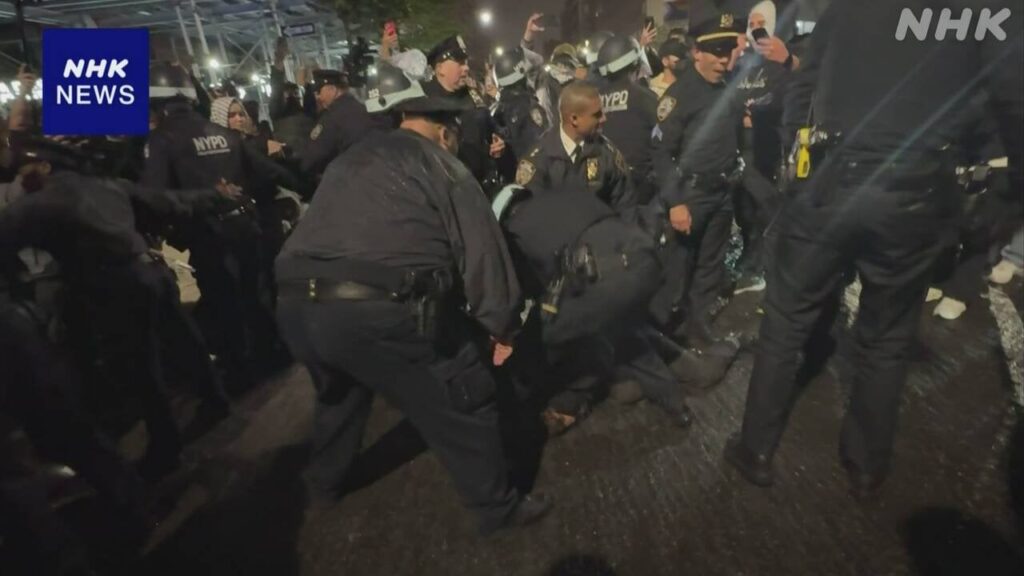 イスラエル抗議デモ 参加者約300人逮捕 米コロンビア大学など | NHK - nhk.or.jp